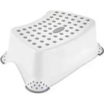 keeeper kids Sgabello tomek pure, Bianco, portata 80 kg, superficie e piedini antiscivolo, 1 pezzo 10013100000PP