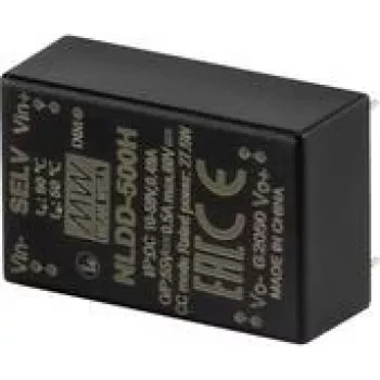 Mean Well NLDD-1400H Convertitore DC/DC step-down driver LED a corrente costante ingresso 6-50V, uscita 2-48V, 1400mA, dimming PWM, montaggio PCB