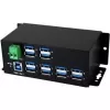 EXSYS EX-1112HMS Hub USB 3.2 Gen 1 industriale per guida DIN 12-Port