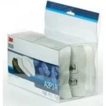 3M Ricambio filtro 5535 per set maschera semifacciale (5535), filtro particellare P2 R, 2 filtri e 2 supporti