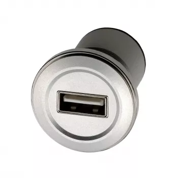 EXSYS EX-49191 Adattatore USB 2.0 da incasso, USB-A femmina a USB-A femmina, metallo
