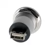 EXSYS EX-49191 Adattatore USB 2.0 da incasso, USB-A femmina a USB-A femmina, metallo