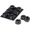 3M SJ 5009 MPBB Piedini tampone rotondi autoadesivi, nero, diametro 22,3 mm x altezza 10,1 mm, 6 pezzi