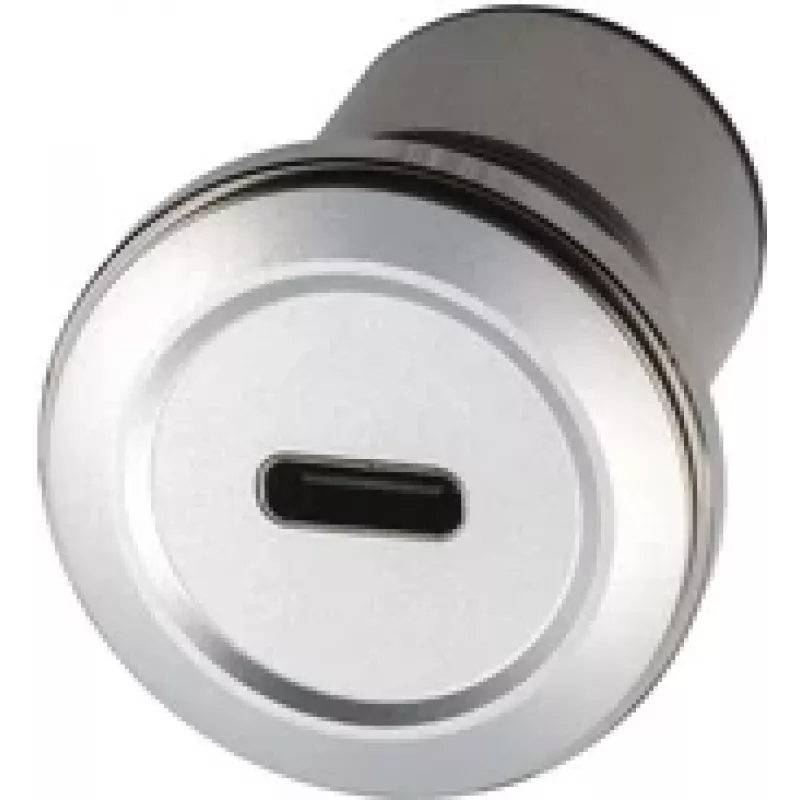 EXSYS EX-49194 Adattatore da incasso in metallo, USB-C femmina a USB-A femmina