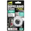 UHU nastro di montaggio STRONG, biadesivo, fino a 75 kg, bianco extra forte, alternativa a viti e chiodi, adesione permanente – 1 pz. (46890)