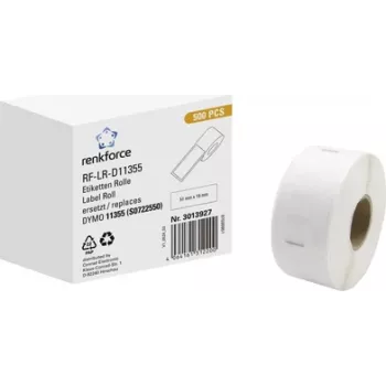 Renkforce RF-6027854 etichette indirizzo DYMO 11355 compatibili 51 x 19 mm bianco carta adesivo permanente 500 etichette/rotolo