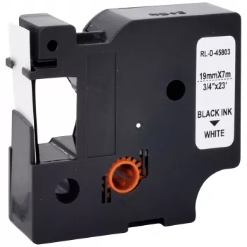 Renkforce RF-LT-D45803 cartuccia nastro per etichettatrice DYMO D1 compatibile, 19 mm, bianco/nero, 7 m RF-6027838
