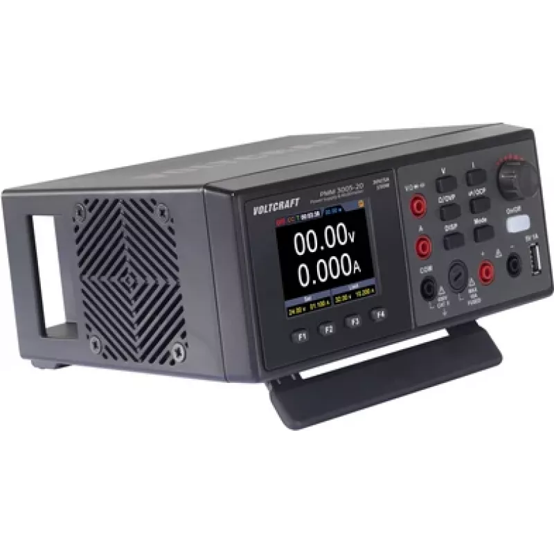 Voltcraft PMM 3005-20 multimetro digitale con alimentatore integrato, CAT II 600 V, 20000 count, 0-30 V / 5 A