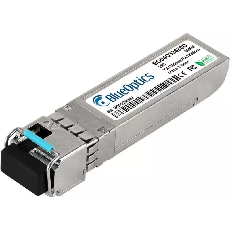 BlueOptics SFP28 25G BX-D 80km LC Simplex ricetrasmettitore per Cisco SFP28-25G-BX-D-80KM-CS-BO