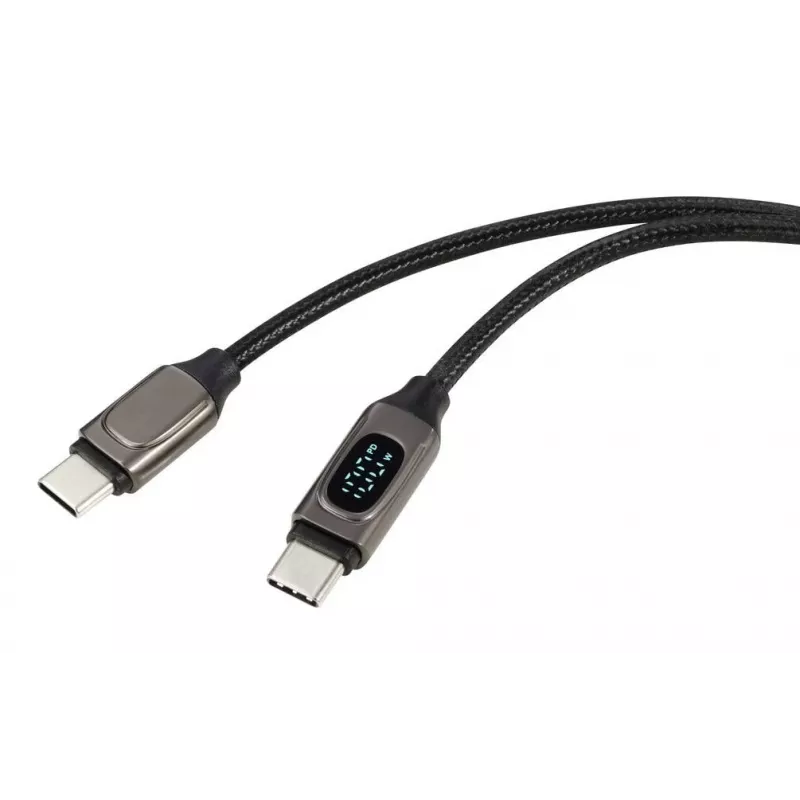 Renkforce cavo USB-C a USB-C 2.0, 2 m, argento (metallico) RF-6249498