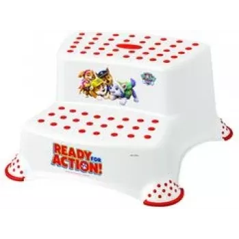 keeeper kids Igor Paw Patrol gradino a 2 livelli, bianco con stampa, portata 120 kg, antiscivolo 1003210013700