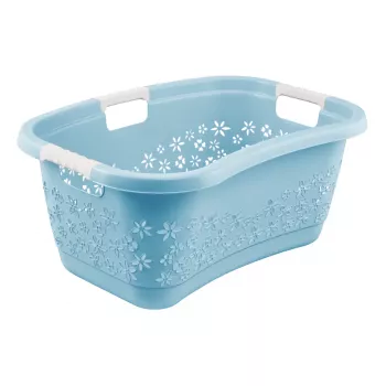 keeeper Lasse cesto portabiancheria ergonomico a forma di rene, Nordic Blue, 40 L, maniglie Soft-Grip, 1 pz. 1078268000000