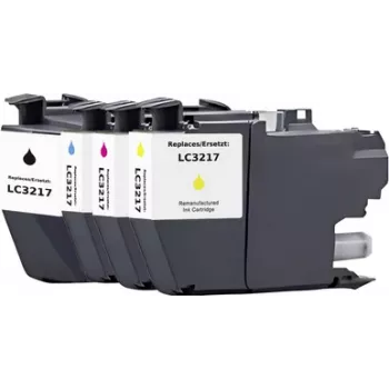 Renkforce RF-6952440 confezione combinata di cartucce d'inchiostro compatibili per Brother LC-3217 serie (nero, ciano, magenta, giallo, confezione da 4)