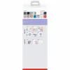 tesa MOON WHITE set scopino e porta scopino per WC, autoadesivo, metallo, bianco opaco 40571-00000-00