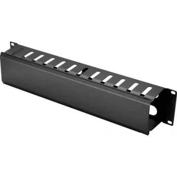 Renkforce RF-7112618 gestione cavi per rack 19 pollici 2U nero
