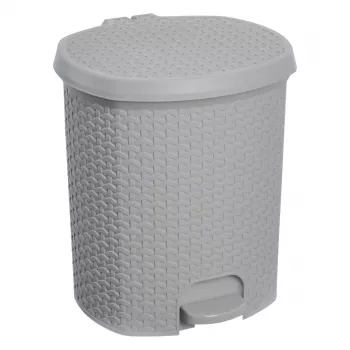 keeeper tjark cestino con pedale 21 L Nordic Grey effetto rattan 1030413000000