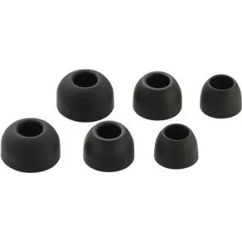Renkforce cuffie in-ear con gommini, 3 paia, nero (RF-5044672)