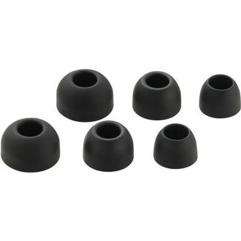 Renkforce cuffie in-ear con gommini, 3 paia, nero (RF-5044672)