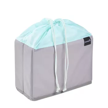 keeeper nea sacchetti per frutta e verdura, 9 litri, grigio/acquamarina, coulisse, pieghevole, per alimenti, 1 pezzo 1229562400000