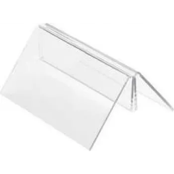 DEFLECTO MH10011 espositore portabrochure e portacarte in acrilico cristallo trasparente, 151 x 57 x 42 mm