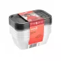 keeeper fredo fresh set di contenitori per alimenti, 5x 0,5 L, rettangolari, trasparenti con coperchi grigi 3067282700000