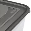 keeeper fredo fresh set di contenitori per alimenti, 5x 0,5 L, rettangolari, trasparenti con coperchi grigi 3067282700000