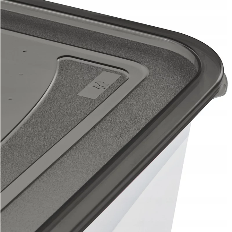 keeeper fredo fresh set di contenitori per alimenti, 5x 0,5 L, rettangolari, trasparenti con coperchi grigi 3067282700000