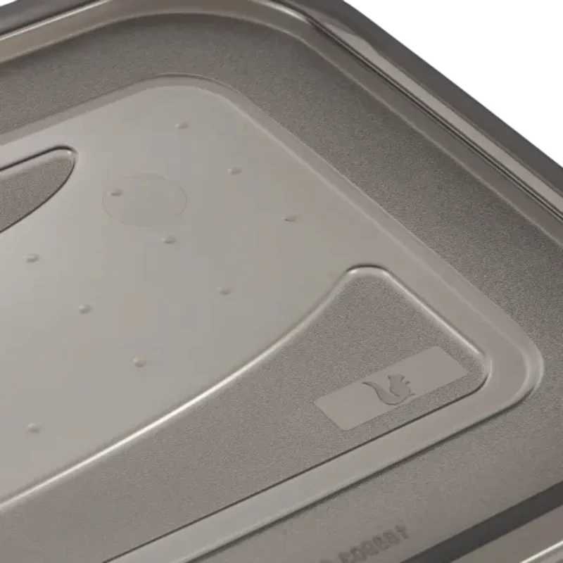 keeeper fredo fresh set di contenitori, 3 x 2,4 L, rettangolari, trasparenti con coperchi grigi 3067982700000