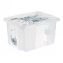 keeeper Karolina Stitch scatola contenitore, 15 L, trasparente, con coperchio, impilabile 1223600131900