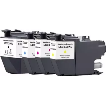 Renkforce confezione combinata di cartucce d'inchiostro compatibili per Brother LC-3219XL serie – nero, ciano, magenta, giallo (RF-6954012)