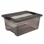 keeeper Cornelia scatola contenitore, 12 L, grigio cristallo trasparente, con coperchio scorrevole 1094182700000