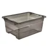 keeeper Cornelia scatola contenitore, 12 L, grigio cristallo trasparente, con coperchio scorrevole 1094182700000
