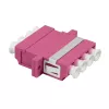 LogiLink set di accoppiatori in fibra ottica LC-Duplex Quad, viola, 12 pezzi FA04LC7