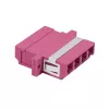 LogiLink set di accoppiatori in fibra ottica LC-Duplex Quad, viola, 12 pezzi FA04LC7