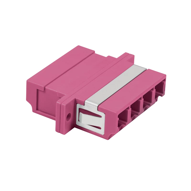 LogiLink set di accoppiatori in fibra ottica LC-Duplex Quad, viola, 12 pezzi FA04LC7