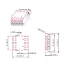 LogiLink set di accoppiatori in fibra ottica LC-Duplex Quad, viola, 12 pezzi FA04LC7