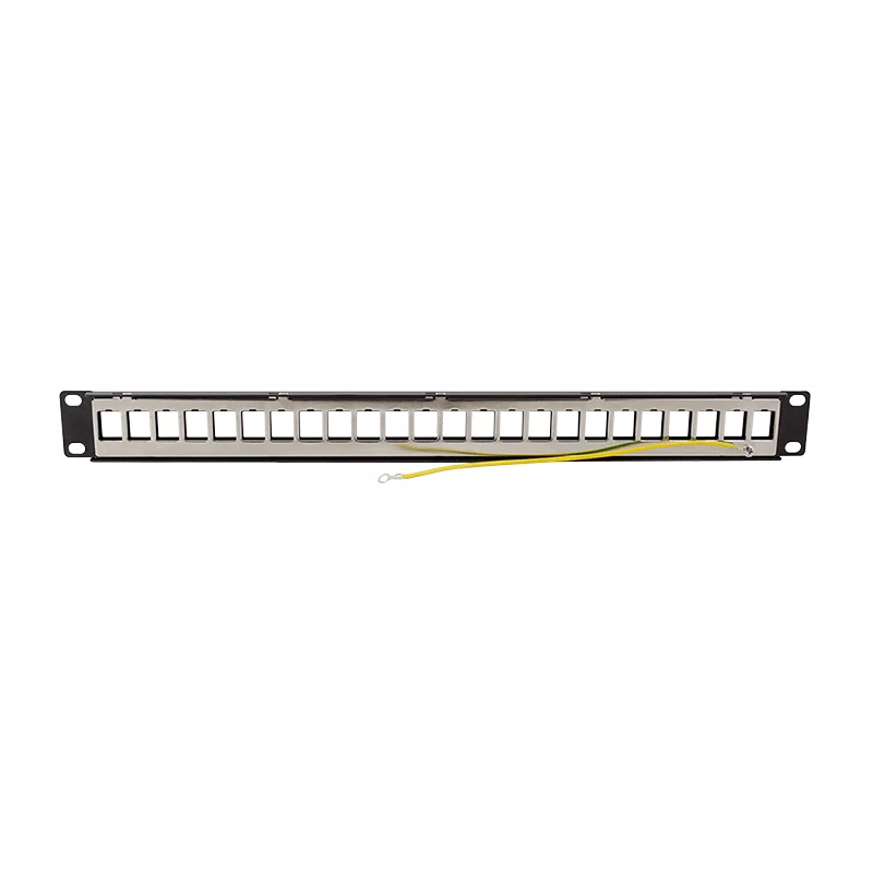 LogiLink PrimeLine Patch Panel Keystone Cat.6A schermato 24 porte, 19