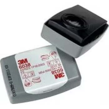 3M filtro antipolvere con carbone attivo, P3R 6038 - 20 pz. (10x confezione da 2) - 2 filtri necessari per maschera (6038)