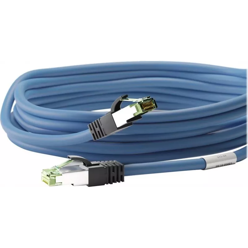 Wentronic Goobay cavo patch CAT 8.1, S/FTP (PiMF), blu, 2 m - LSZH senza alogeni, rame AWG 24 (45660)