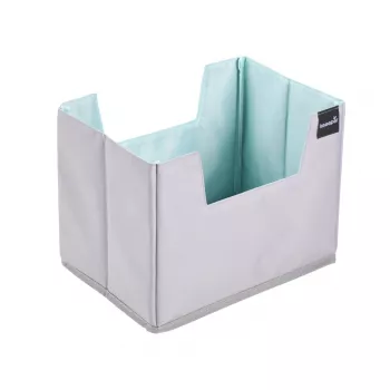 keeeper nea organizer per la spesa taglia L, grigio/acquamarina, pieghevole, fondo rinforzato, 38 L 1229862400000