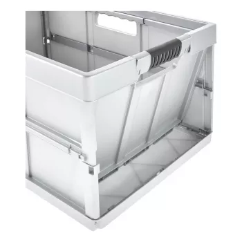 keeeper scatola pieghevole professionale benno, 45 litri, argento chiaro, maniglie soft integrate, portata 50 kg 1023716000000