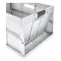 keeeper scatola pieghevole professionale benno, 45 litri, argento chiaro, maniglie soft integrate, portata 50 kg 1023716000000