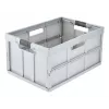 keeeper scatola pieghevole professionale benno, 45 litri, argento chiaro, maniglie soft integrate, portata 50 kg 1023716000000