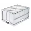 keeeper scatola pieghevole professionale benno, 45 litri, argento chiaro, maniglie soft integrate, portata 50 kg 1023716000000