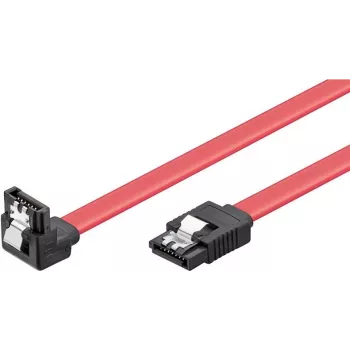 Wentronic 93116 cavo SATA III 0,5m rosso, 6Gbps con clip di blocco