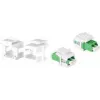 LogiLink NK0092 supporti keystone per accoppiatori LC-Duplex / SC-Simplex senza flangia, 100 pezzi