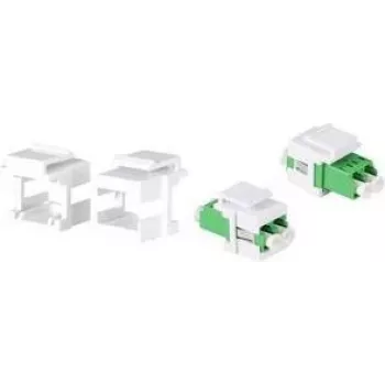LogiLink NK0092 supporti keystone per accoppiatori LC-Duplex / SC-Simplex senza flangia, 100 pezzi