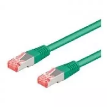 Wentronic Goobay cavo patch CAT 6a S/FTP, 10 m, verde, LSZH, rame 93702
