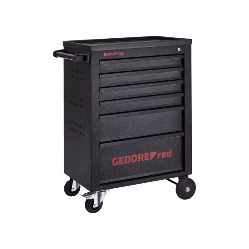 Gedore RED MECHANIC carrello da officina, 6 cassetti, nero (3300012)