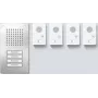 Siedle SET CLAB 850-4 E/W set audio Classic acciaio inox/bianco (210010048-00)